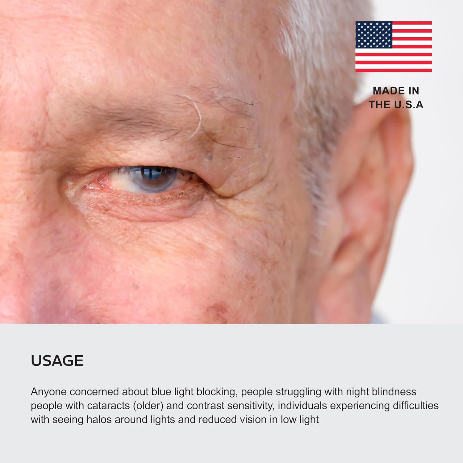 NoIR Blue Light Blocking Glasses: UV Protection & Blue Light Filtering for Cataracts, Night Blindness, and Enhanced Contrast Sensitivity
