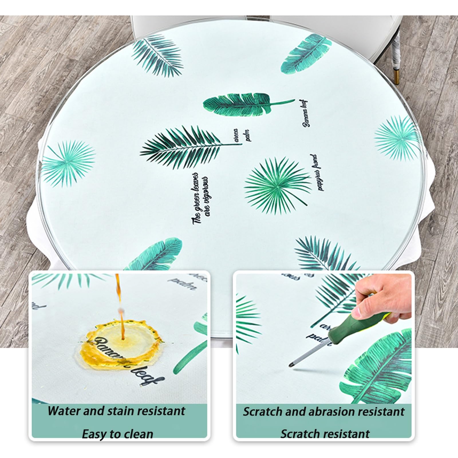 Rond gehard glazen tafelblad voor salontafel, helder rond plaatglas, 35 /55/65/80/90/100 cm, veelzijdig, gemakkelijk schoon te maken, stevig en slijtvast