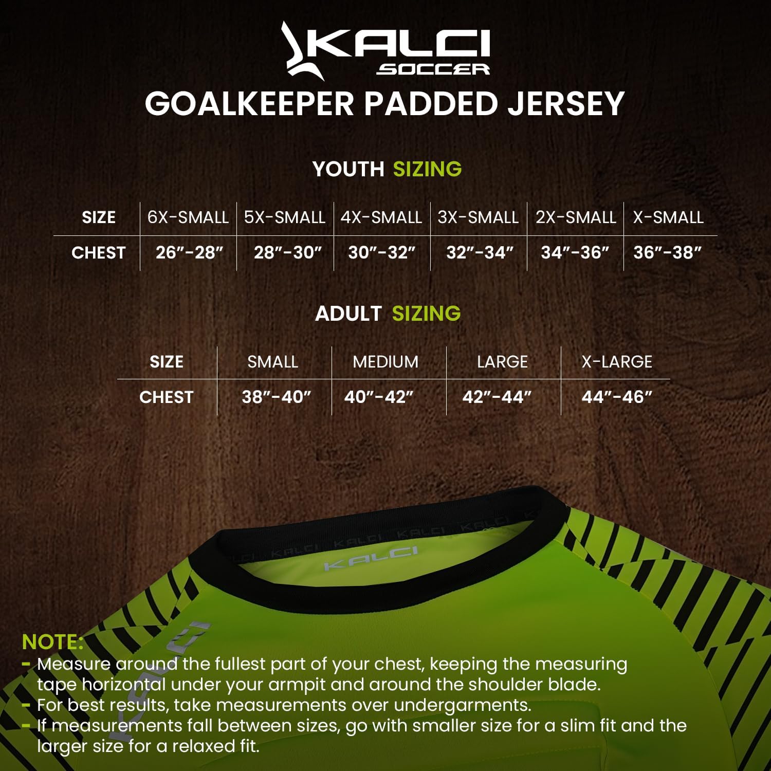 Kalci Soccer Goalie Shirt, Padded Goalkeeper Jersey, Youth/Adult & Kids Sizes, Long Sleeve Football Padded Shirt Mens - Image 6