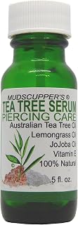 TEA TREE SERUM Piercing Aftercare - Treatment for New & Troubled Piercings - .5 fl. oz.