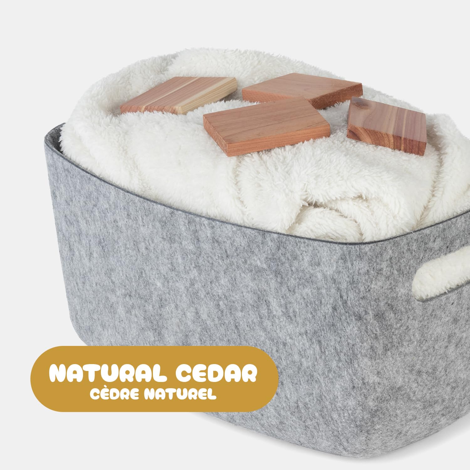 Compactor Set di 4 Plance Repellenti per Tarme in Legno di Cedro, Collezione NATURE, Misura M