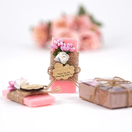 Miniatura 25 de HTF Pack of 5 Wedding Gifts Handmade Lavender Scented Mini Soap, Wedding Favors, Bridesmaid Gifts, Bridal Shower Gifts, Engagement Gifts, Wedding