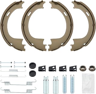 17752B Rear Parking Brake Shoes Set with Hardware Kit Compatible with Ford Expedition F-250 F-150 1997-2008 Lincoln Town Car Mark LT Navigator 1998-2011 - Replaces BS752 S752 752PG H7361 118.65007