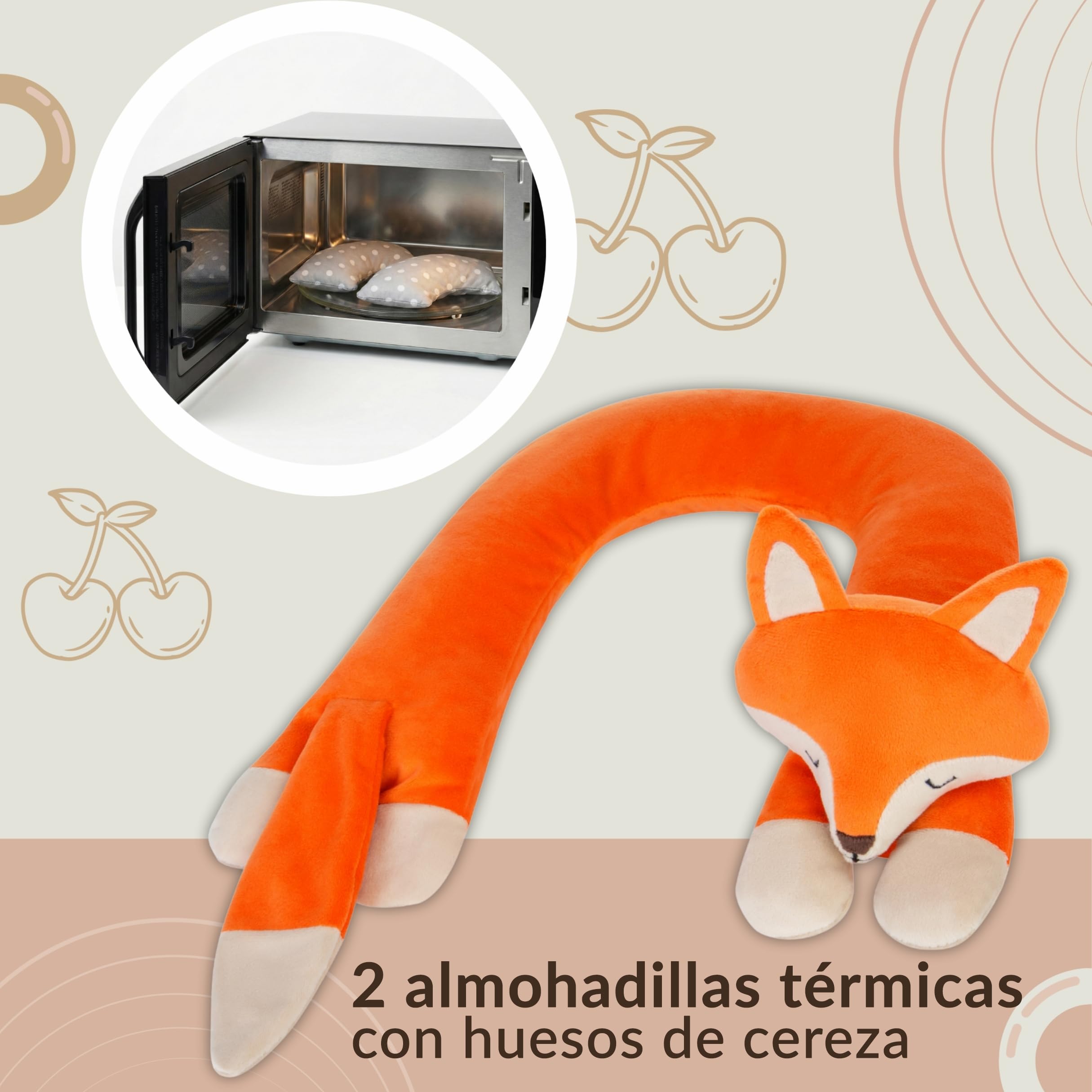 Peluche con Peso 2 kg, Zorro Peluche Ansiedad, Relajante