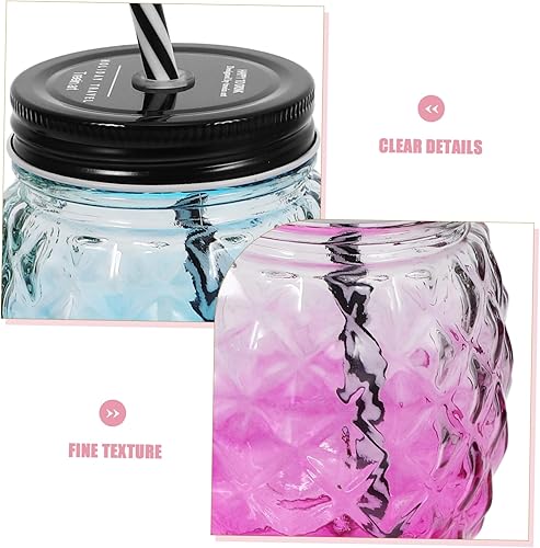 Miniatura 9 de UPKOCH 4 frascos de congelador Mason Cup Regalos Pequeños Frascos con Tapas, Vasos con Forma de Botella de Cerveza de 8 oz Tarros de 8 oz Tarros de