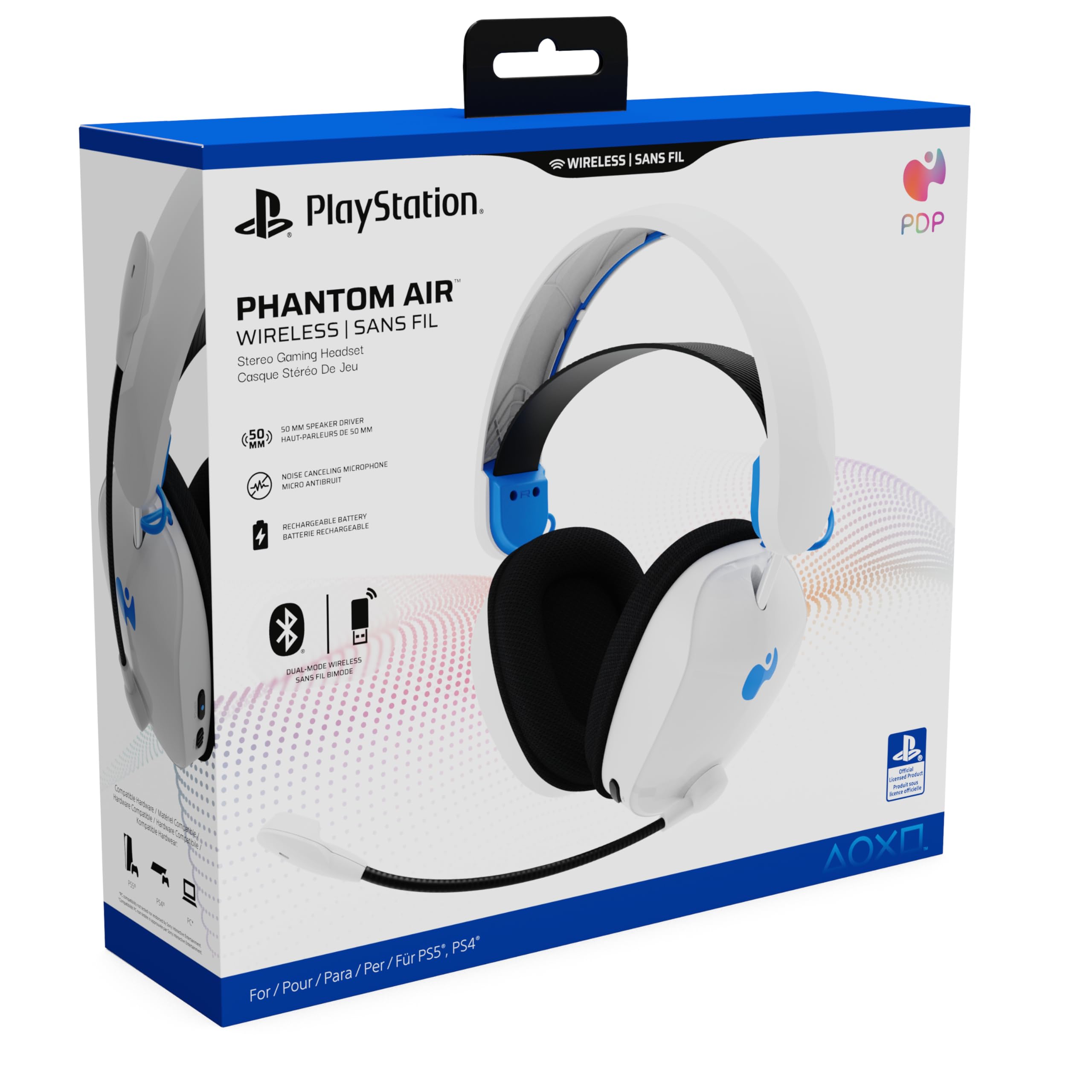 PDP PS5 PHANTOM WIRELESS HEADSET White