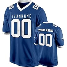 Custom Football Jersey Personalized for Men Women Youth - Sports Shirts | Custom team logo, name & number Choose stitched embroidery or vibrant print on soft, breathable sports fabric.