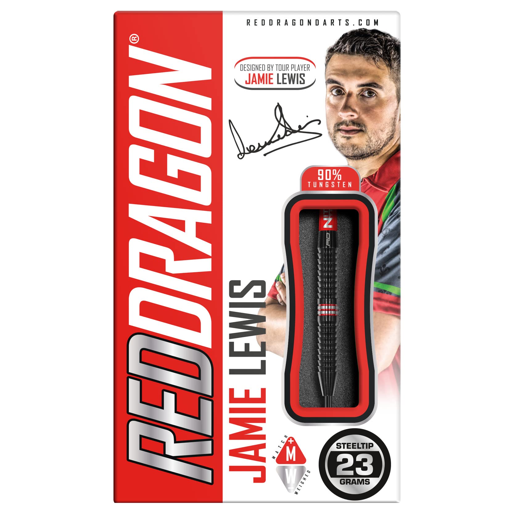 RED DRAGON Steel J.Lewis SE 23g NT Nero