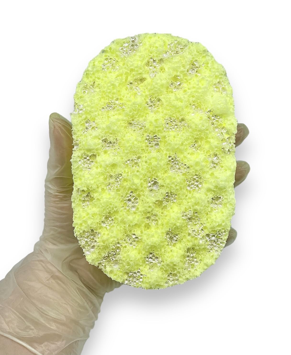 Lemon Crush Exfoliating Soap Filled Sponge, Yellow - Image 2