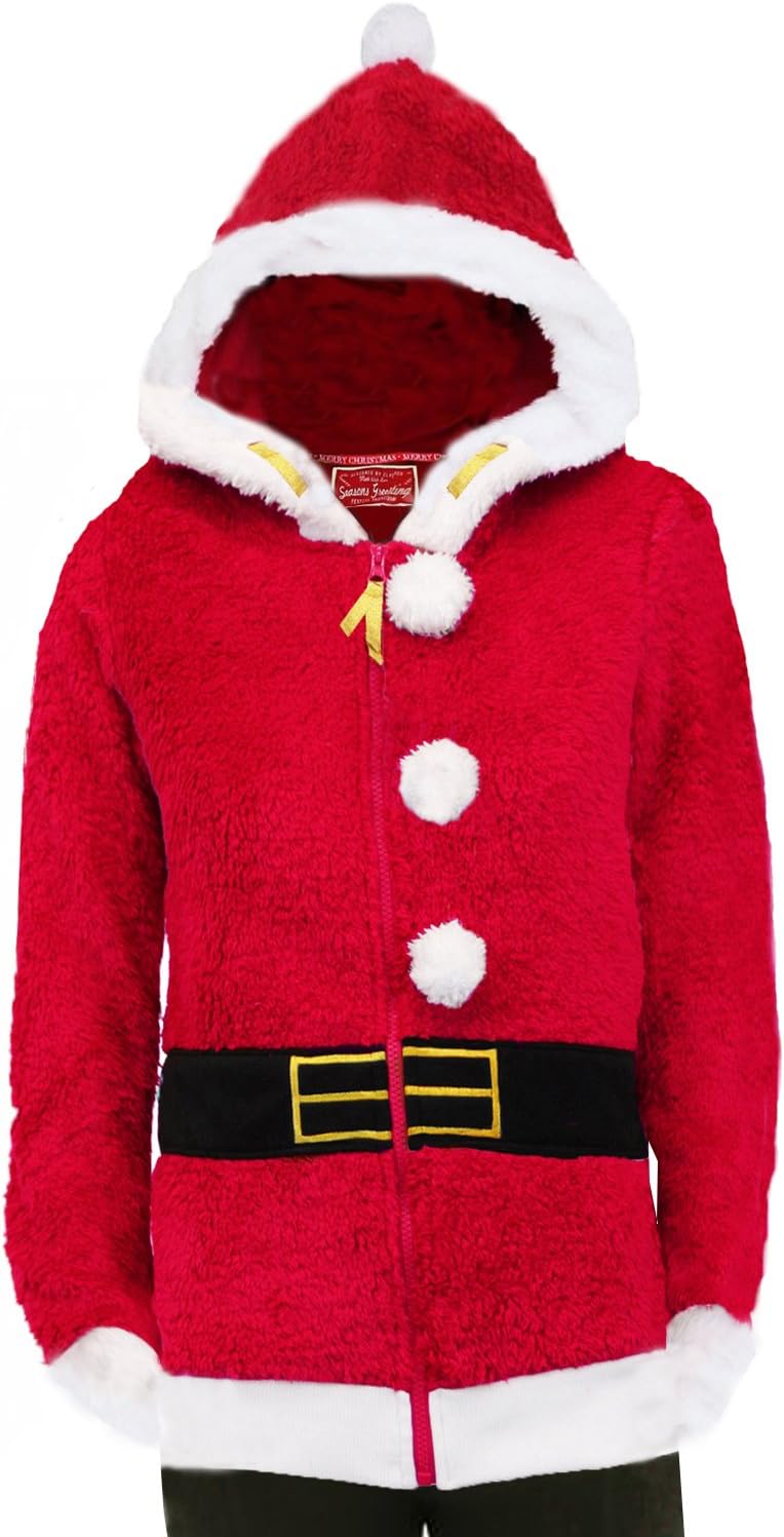Ladies' Season Greetings Sweatshirt FLV047 Red UK 8