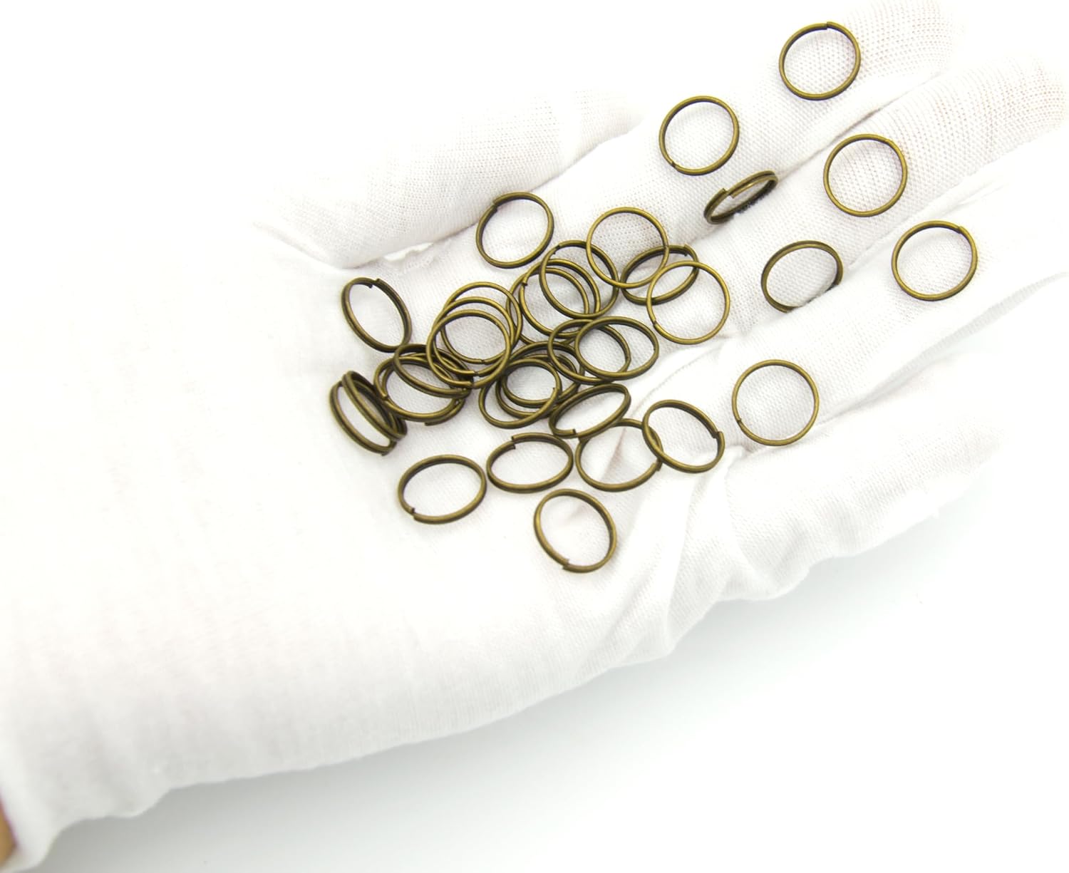 200pcs 12mm Mini Split Jump Ring with Double Loops Small Round Metal Bronze Key Rings Connectors for Making Handwork Charms Pendants Key Chains Ornaments DIY Crafts Accessories image 3