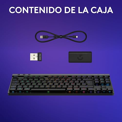Logitech G G515 LIGHTSPEED TKL kabellose flache Gaming-Tastatur - 12