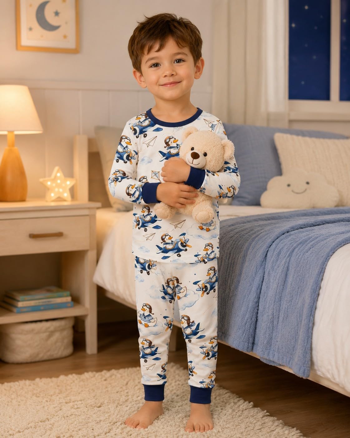 GUISBY Kids Rayon of Bmamoo Pajamas Set