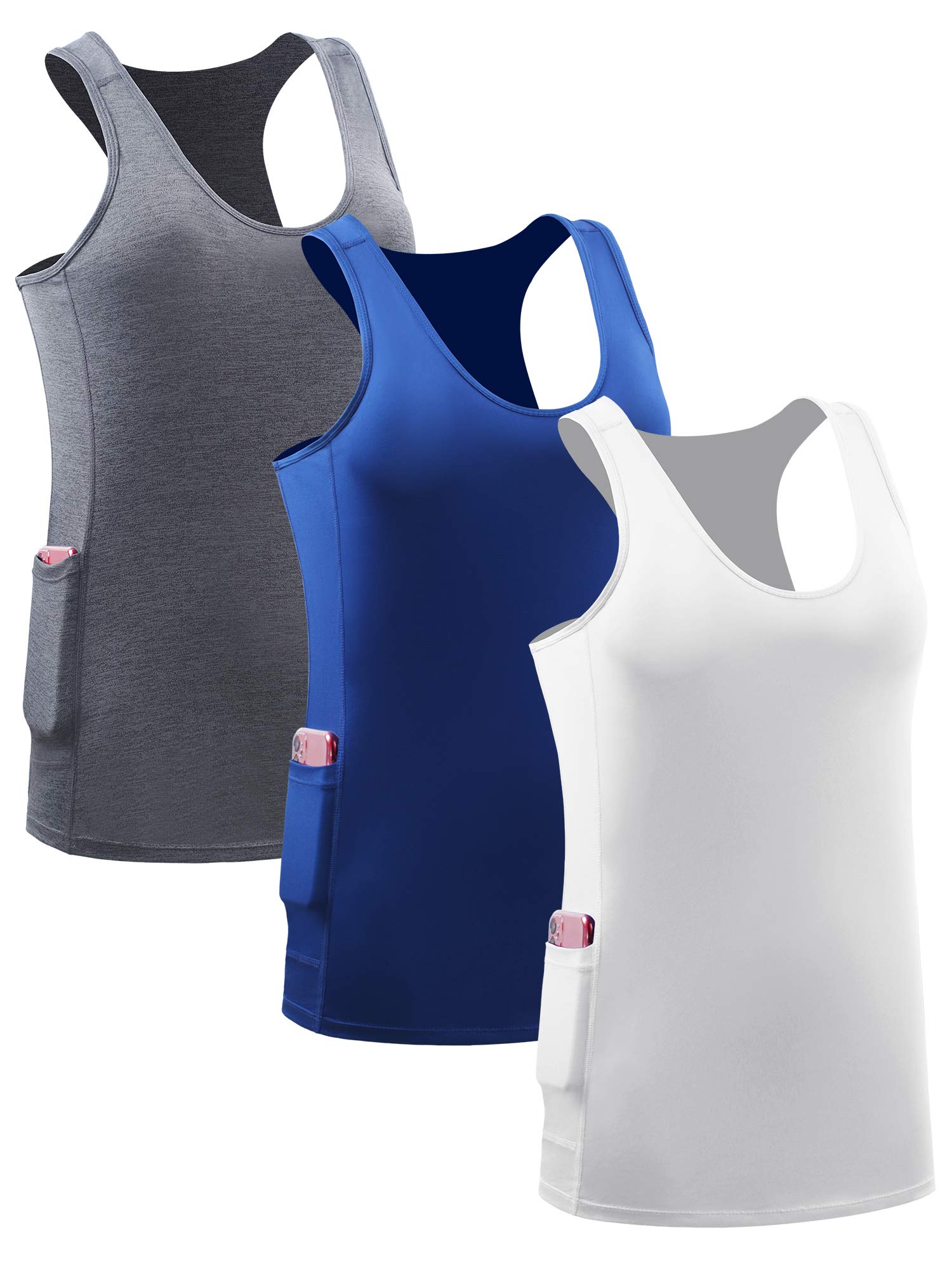 NELEUSWomen's Racerback Yoga Workout Tank Top