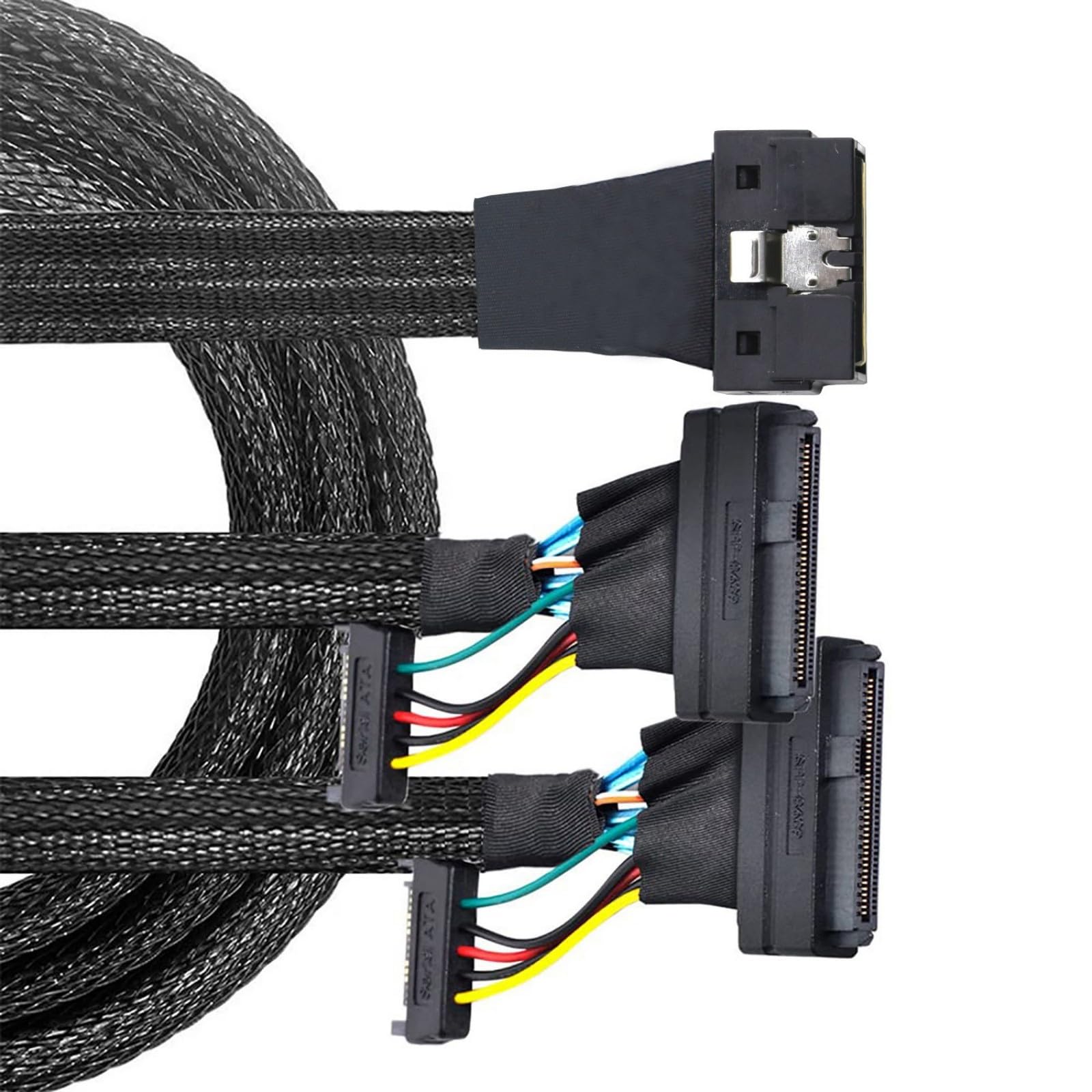 Cable flexible NVME PCIe HDDs SFF 8654 8I a 2 adaptadores SFF 8639 para adaptador de cable de transmisión de datos