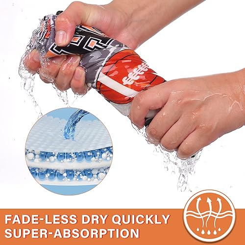 Miniatura 3 de QQP Toallas y bolsa de playa de microfibra para niños, 60 x 30 pulgadas, ligeras, sin arena, de secado rápido, para niños, bonitos patrones de doble