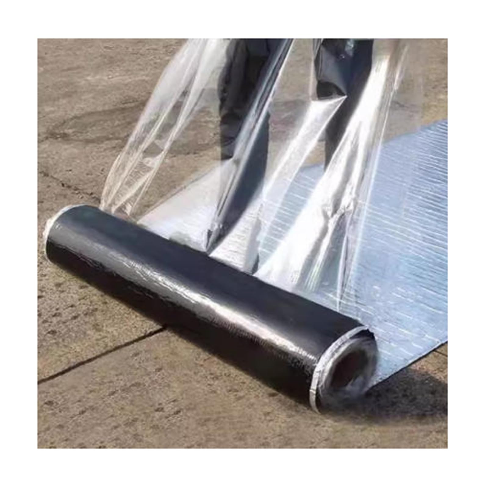 Cinta de Reparación de Betún de Papel de Aluminio, cinta impermeable profesional, membrana autoadhesiva for techos,para Reparación Techos,Goteras,Grietas(THK1.5mm/W1*L3m)