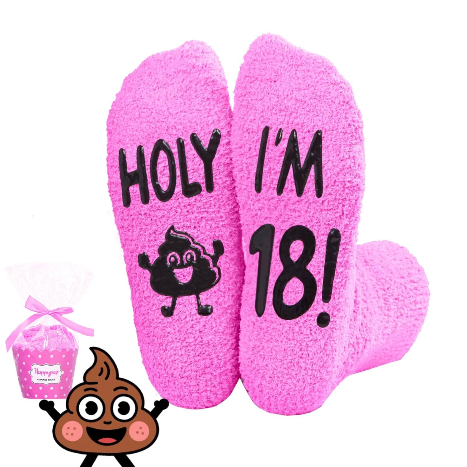 HAPPYPOP Birthday Gifts for Teen Girls - 18th 19th 17th Birthday Gift Socks Ideas for Her
