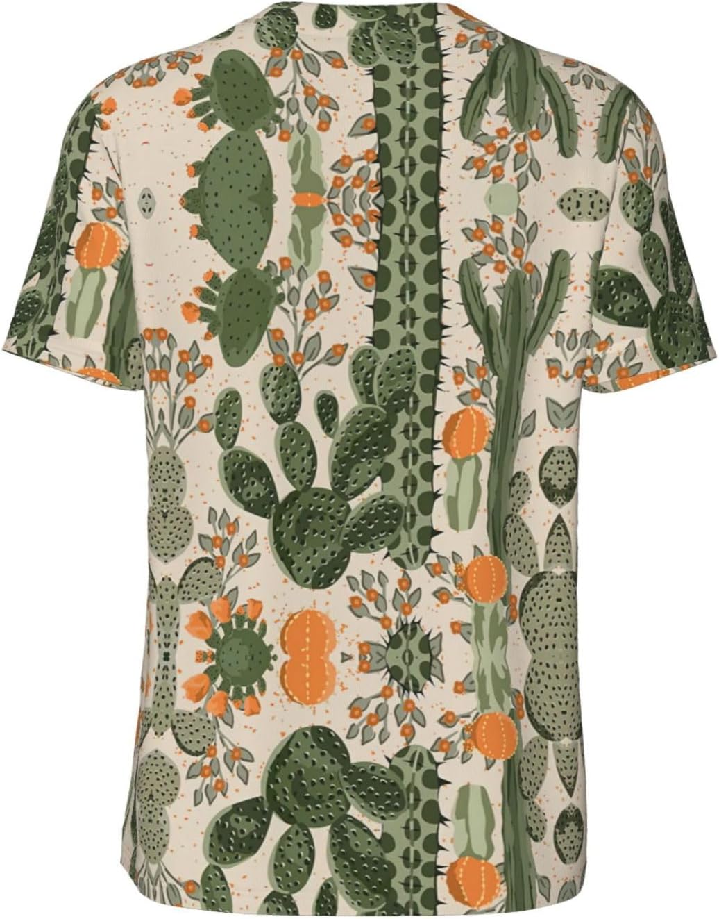 Green Cactus Stylish Softball Jersey,Personalized and Breathable Baseball Button Down for Men for All Seasons and Occasions
