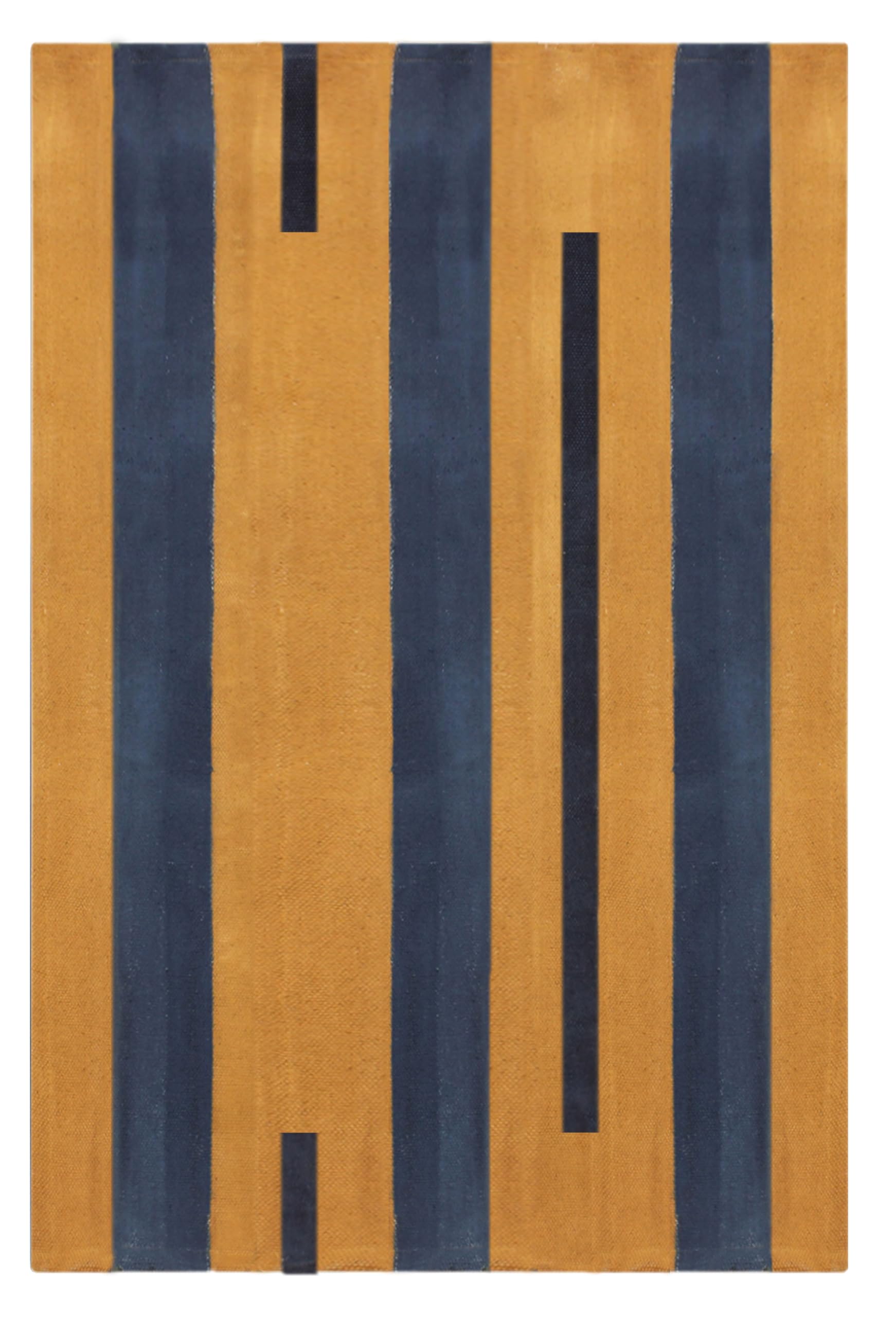 Tapis Kilim 122 x 213 cm en coton lavable à tissage plat pour salon