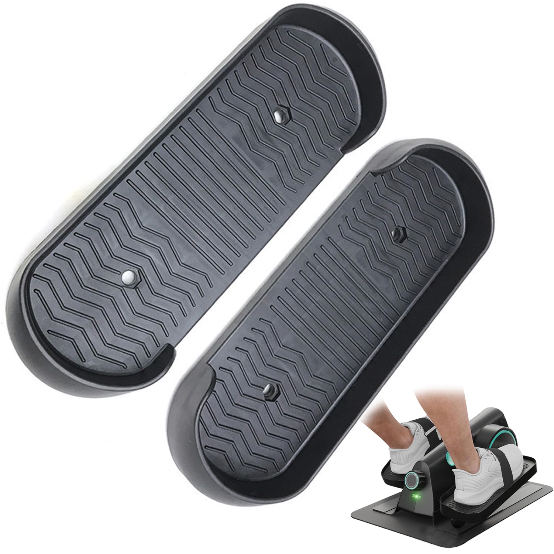 Elliptische Ersatzteile Universal 1Pair Fuß Pedal Nicht -Schlupf -Versorgung Übungsrad Ersatzteile Fitnessgeräte Fußboard für Haushaltsgebrauch, Fußpedal