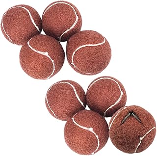 チェアソックス 椅子脚カバー 床保護 衝撃吸収 家具 キズ防止 テニスボール風 (ブラウン 8個セット)