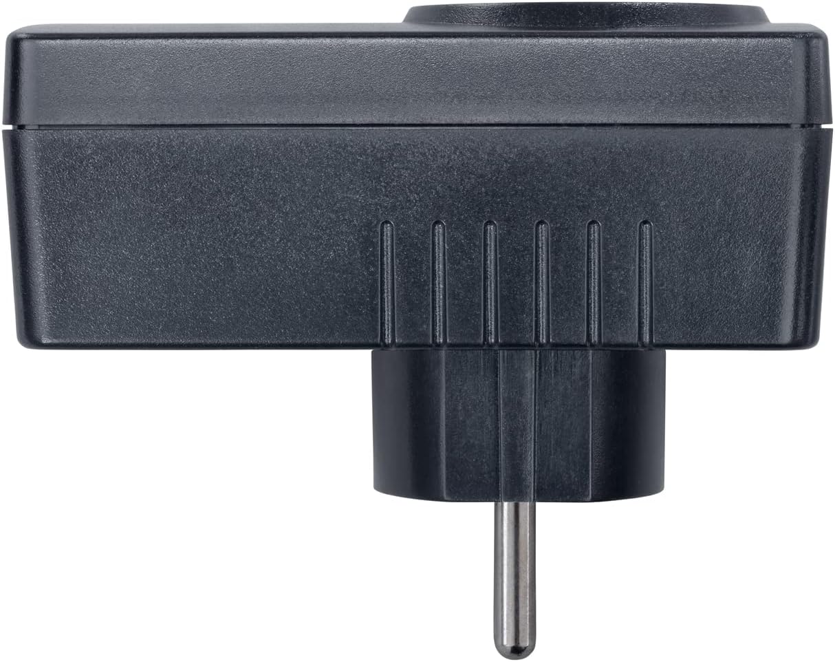 Side view of the H-Tronic SCL 3680 Inrush Current Limiter, showing the plug pins.