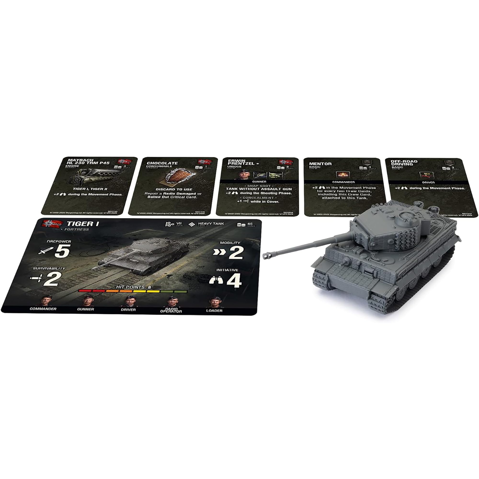 World of Tanks: expansión de pelotón de tanques alemanes - Panzer IV H, Tiger I, StuG III G - Juego de miniaturas WOT, guerra y militares, figuras de RPG, mesa, WOT62