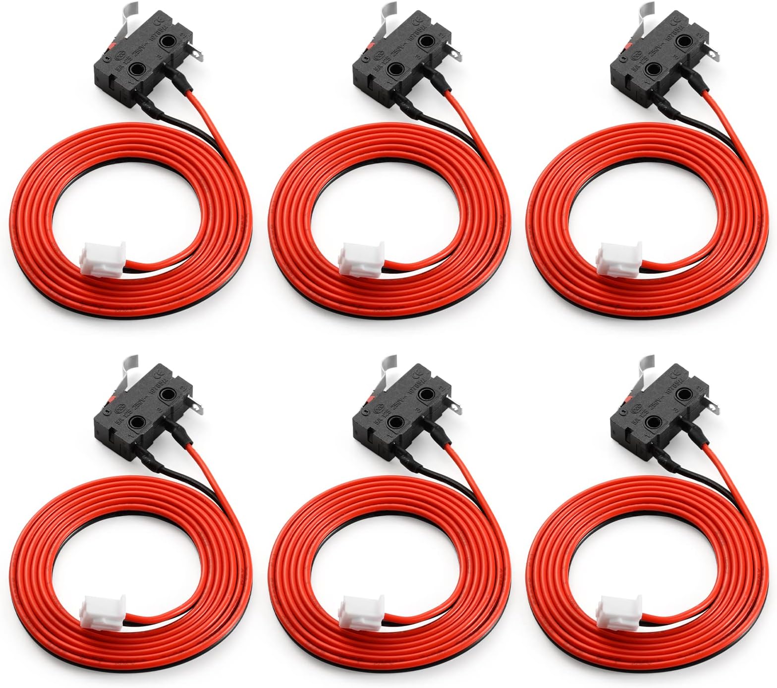 Genmitsu 6PCS Micro Limit Switches with 80cm 2 Pin Cable for 3020-PRO MAX