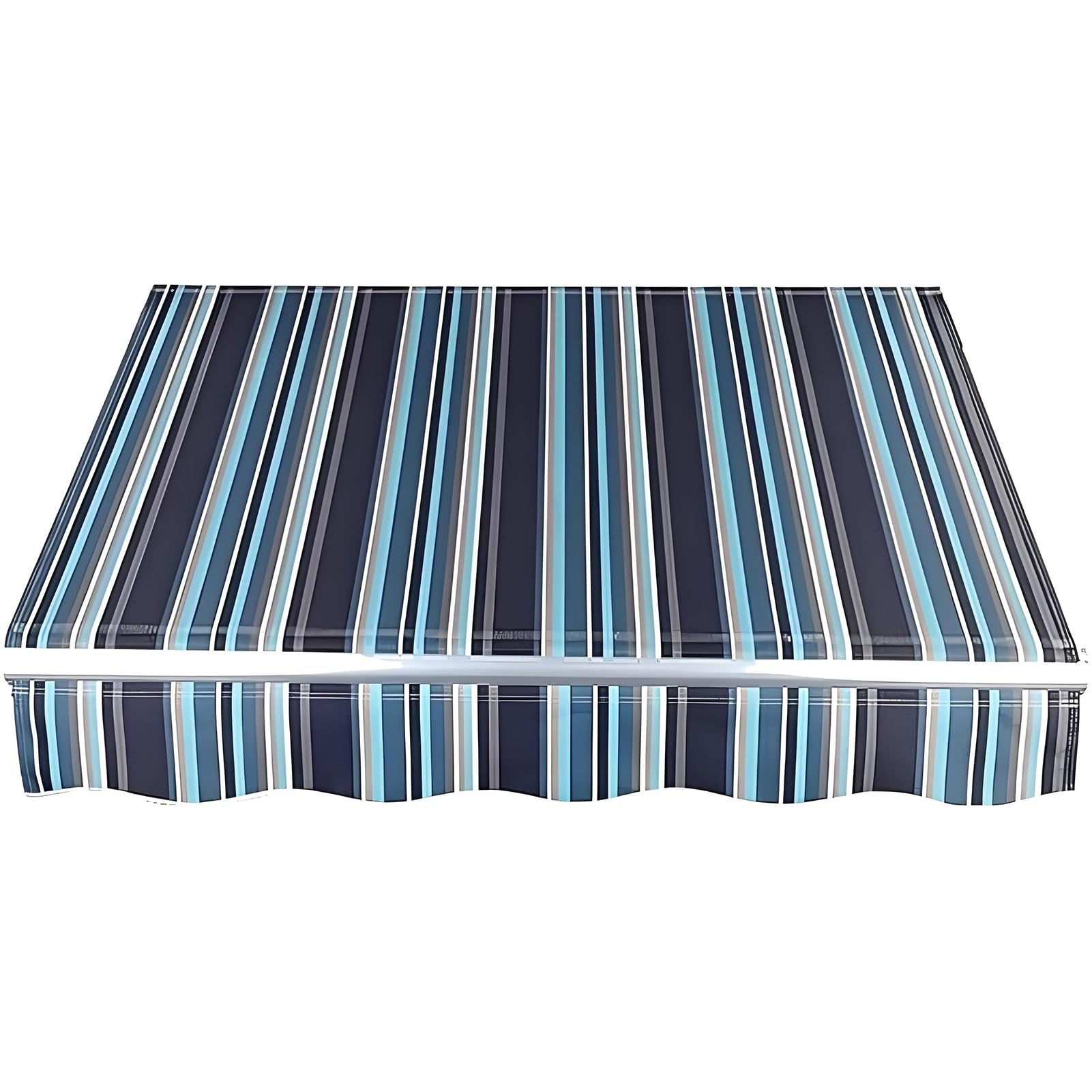 Wasserdichter Ersatzstoff für Terrassen, 280 g, gestreift, Polyester, Sonnenabdeckung für gewerbliche und private Nutzung (8x6.5ft / 250 x 200 cm)