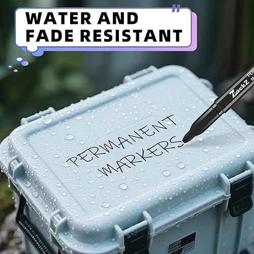 Miniatura 7 de Rotulador permanente de punta ultrafina negra, paquete de 18 marcadores permanentes, marcadores permanentes de punta ultrafina de 0.4 mm, tinta