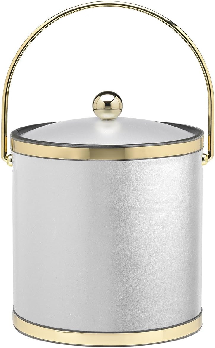 Kraftware Sophisticated Ice Bucket, 3 Quart, White