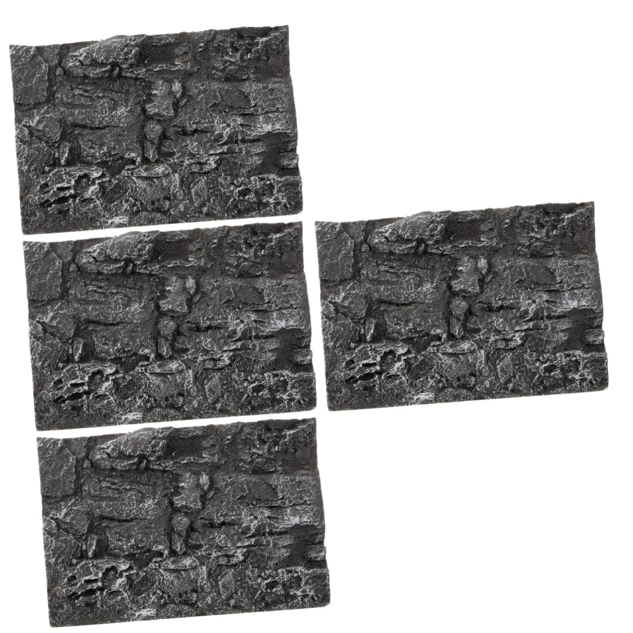 4 Piezas 3D De Fondo para Acuario De Reptiles Decoración De Pared para Terrario Fácil Montaje Empalme Aspecto Resistente Fresco Y Elegante.
