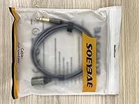 Vista 6 de SOEYBAE Cable de conexión de cable de interconexión equilibrado trenzado de nailon TRS macho a XLR macho de 0.250 in (14 pulgadas), para micrófonos