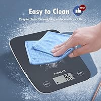 Vista 6 de NUTRI FIT Báscula digital de alimentos, báscula de cocina de 11 libras de peso digital, báscula de cocina para alimentos y gramos, 4