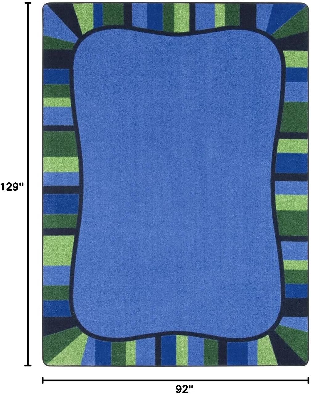 Joy Carpets Colorful Accents Area Rug in Color Seaglass, 7'8" x 10'9"