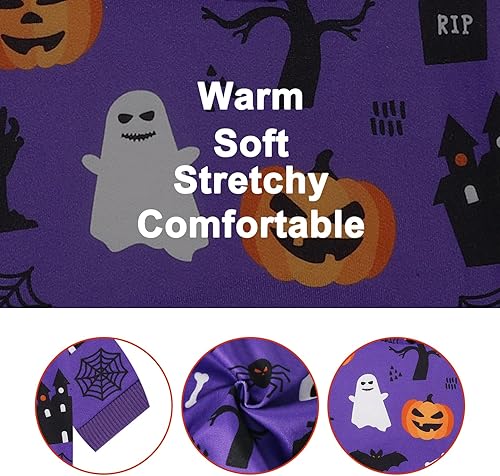 Miniatura 2 de Disfraz de Halloween con capucha para mascotas sudadera para cachorro, calabaza, perro, ropa cálida de murciélago fantasma, ropa para gatos con