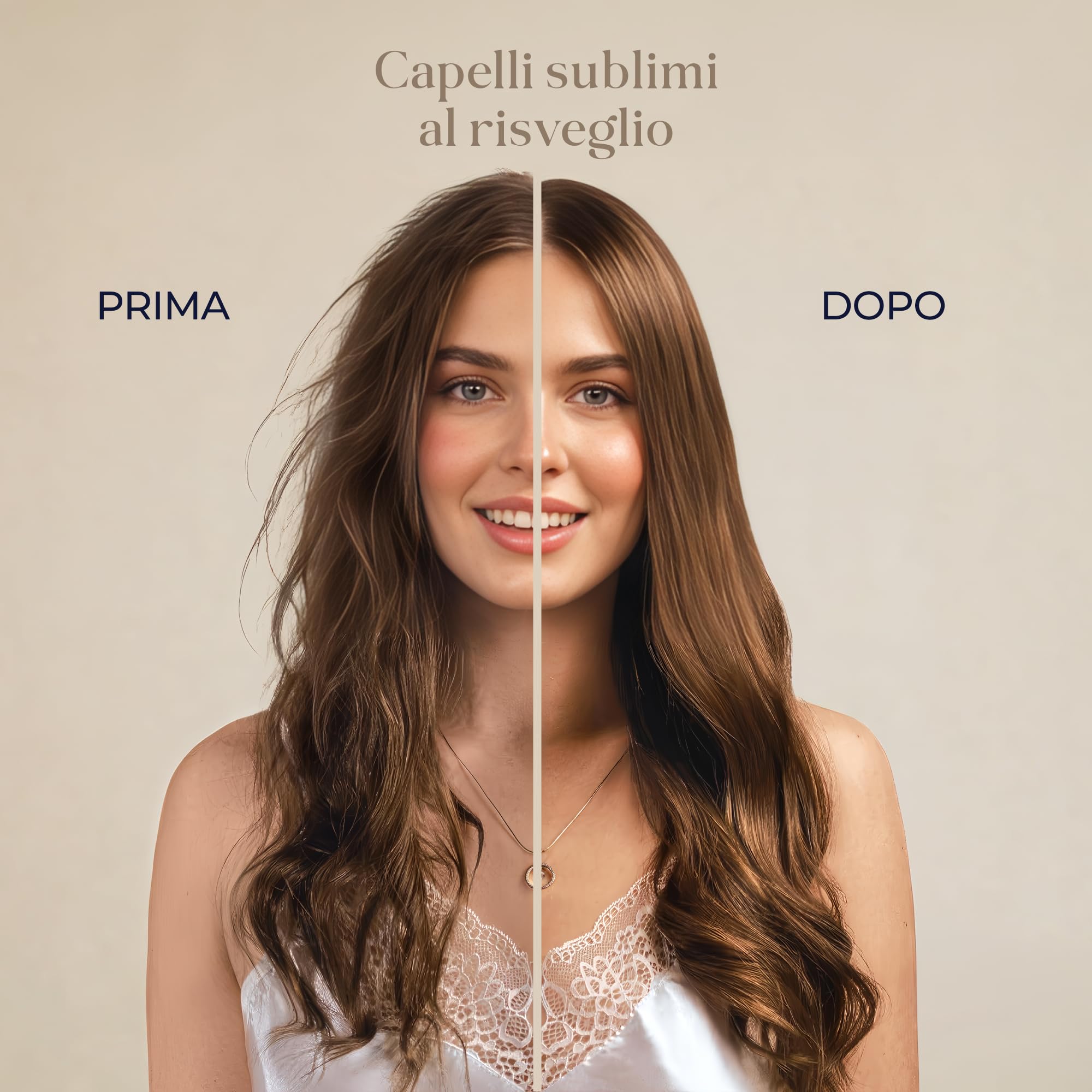Dreamzie Cuffia Seta Capelli Notte - 100% Seta di Gelso 22 Momme Regolabile - Bonnet Seta OEKO-TEX®
