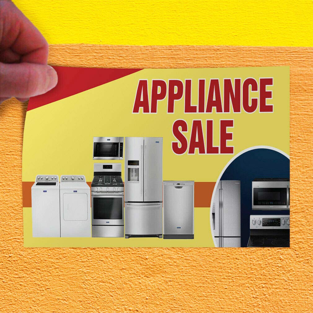 Decal Sticker Appliance Sale #1 Style A Business Sale Outdoor Store Sign Red 8"