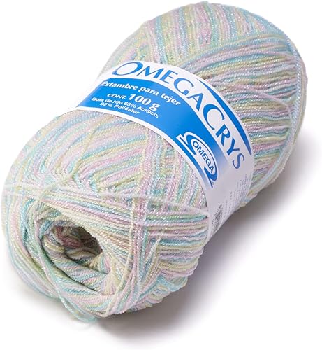 Miniatura 30 de OMEGACRYS [100gr] - de Omega - Hilo fino de cristal ideal para todas las manualidades - Color 01-Blanco 200 01-blanco 200,01-gris claro 210,03-Azul
