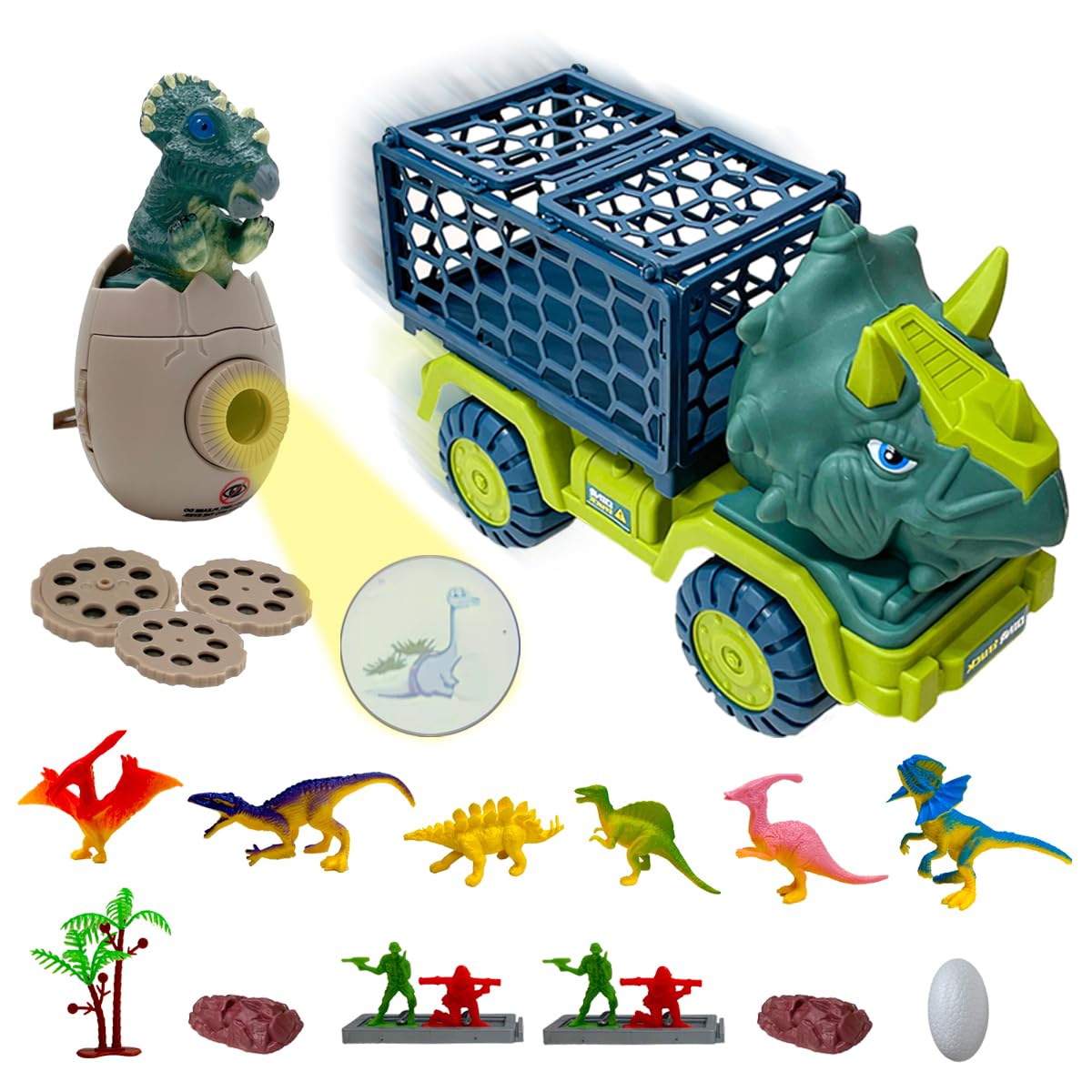 KoolbitzLight-Up Dinosaur Bath Toys for Toddlers – 6PCS Soft Glowing Water Toys – Floating LED Dino Set for Bathtime & Sensory Play – 2-in-1 Land and Water Toys for Kids Age 3+