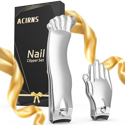 Nail Clippers Set,Gag Gifts Funny,Stocking Stuffers for Adults Men Him,White