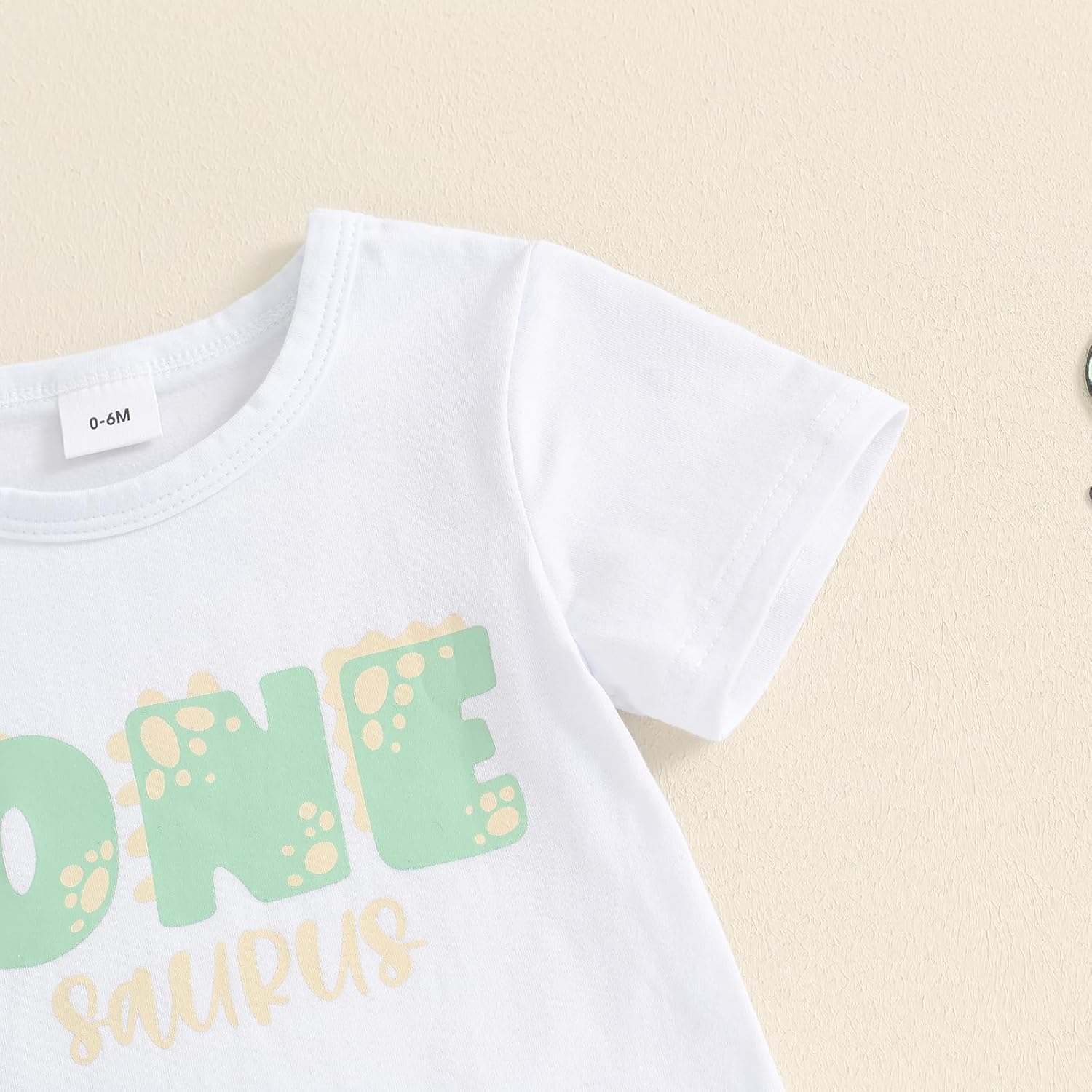 Kayotuas Baby Boy 1st Birthday Outfits Summer One Saurus Shirt and Shorts Set My First Dinosaur Outfit - Image 6