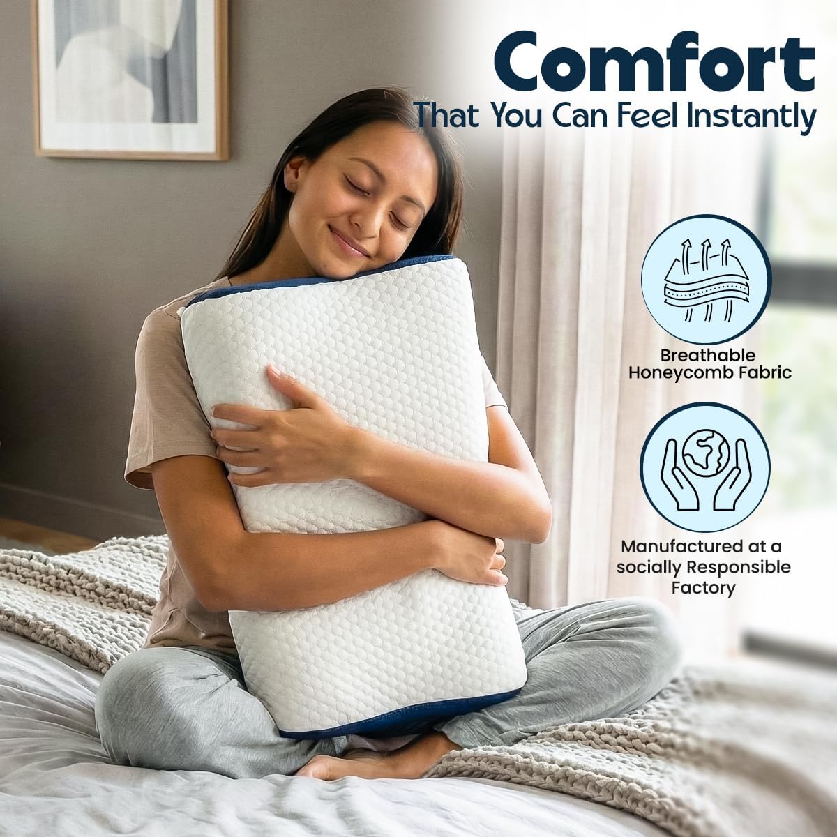 Memory Foam Neck Pillow - Superior Support -3