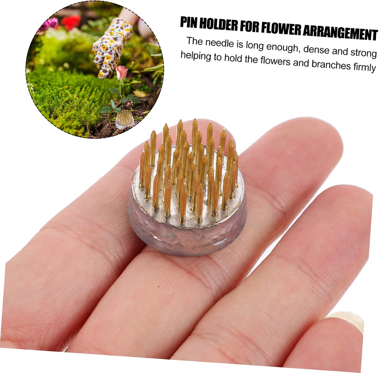 VILLFUL 3sets DIY Flower Needle Base Flower Arrangement Base Frog for Reusable Tool 3pcs*3