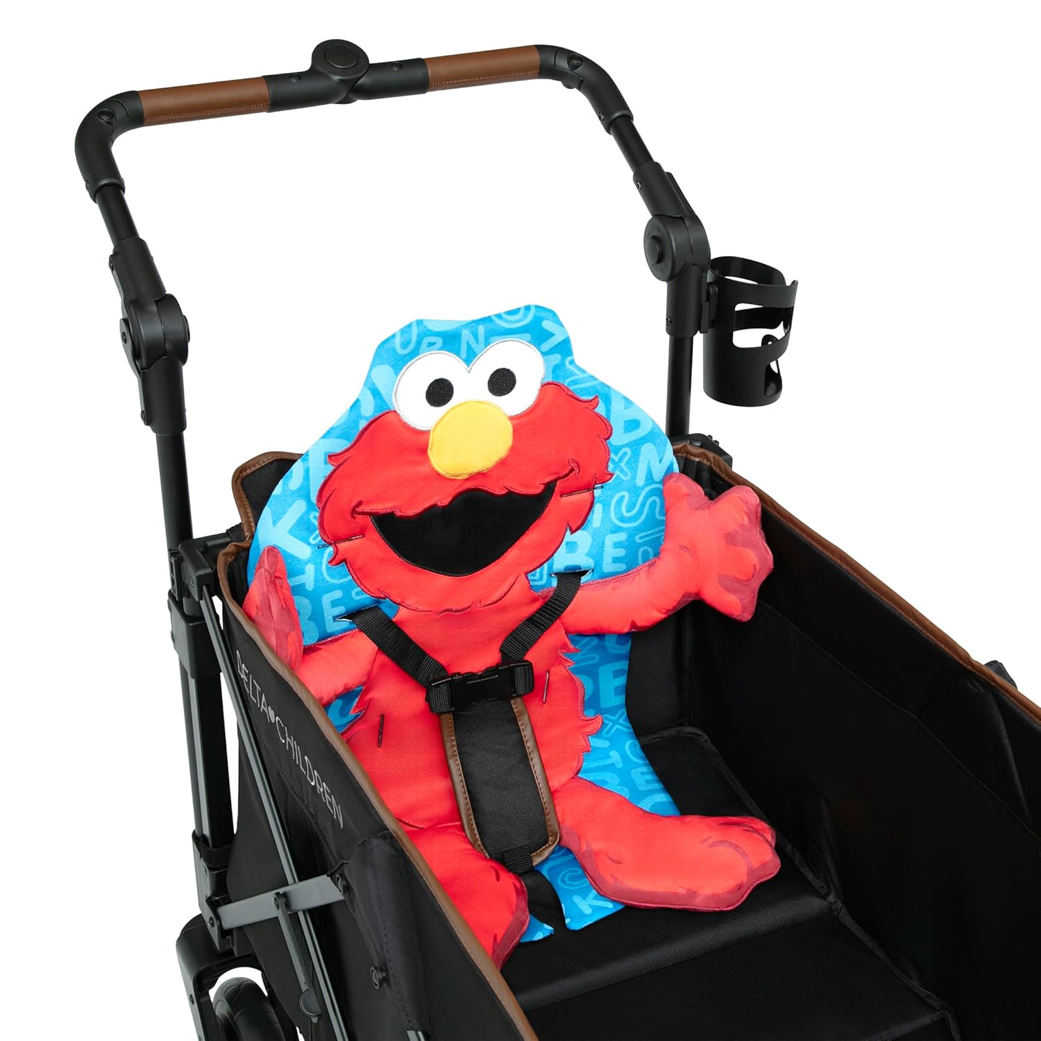 Sesame Street Elmo Stroller Seat Pad by Delta Children - Universal Stroller Seat Cushion/Liner for Infants and Toddlers - Machine Washable, Red