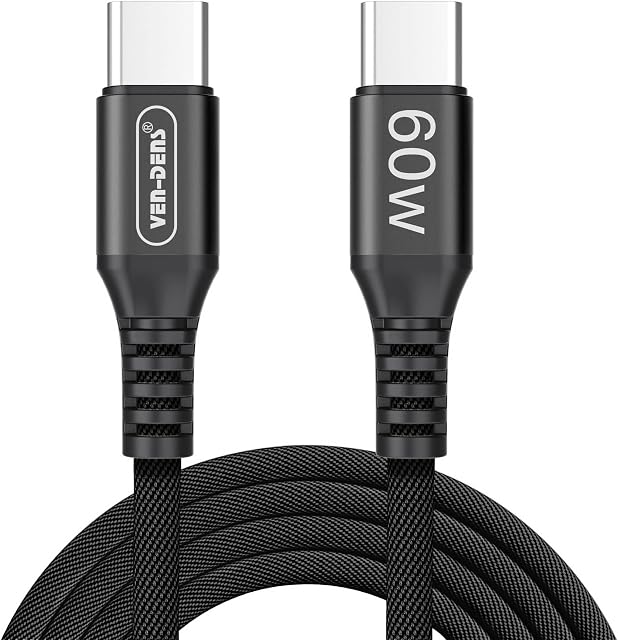 For Google Pixel 7/7 Pro/6A /6/6 Pro Charger, USB C to USB C Cable, 60W (1.5 M) USB C Charger Cable PD Fast Charger Type C Charger for Google Pixel 7 7 Pro 6A 6 6 Pro 5 4 3 2 XL (BLACK)
