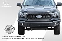 Vista 2 de IRONBISON Barde Parachoques delantero para Ford Ranger 2019-2023, protector de parachoques delantero plegable resistente con luces antiniebla