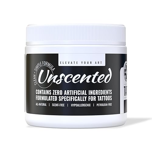 Miniatura 10 de Saniderm Tattoo Glide, Crema hidratante de tatuaje premium (4 onzas)  Uso durante y después del proceso de tatuaje, hecho con ingredientes naturales