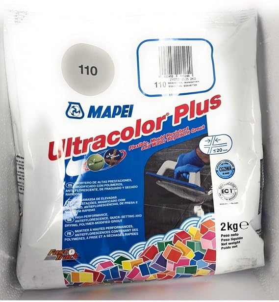 Mapei 110 UltraColor Plus Manhattan Grey Grout 2kg